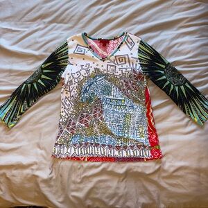 BCBG Kids Multicolor Graphic Long Sleeve Tee